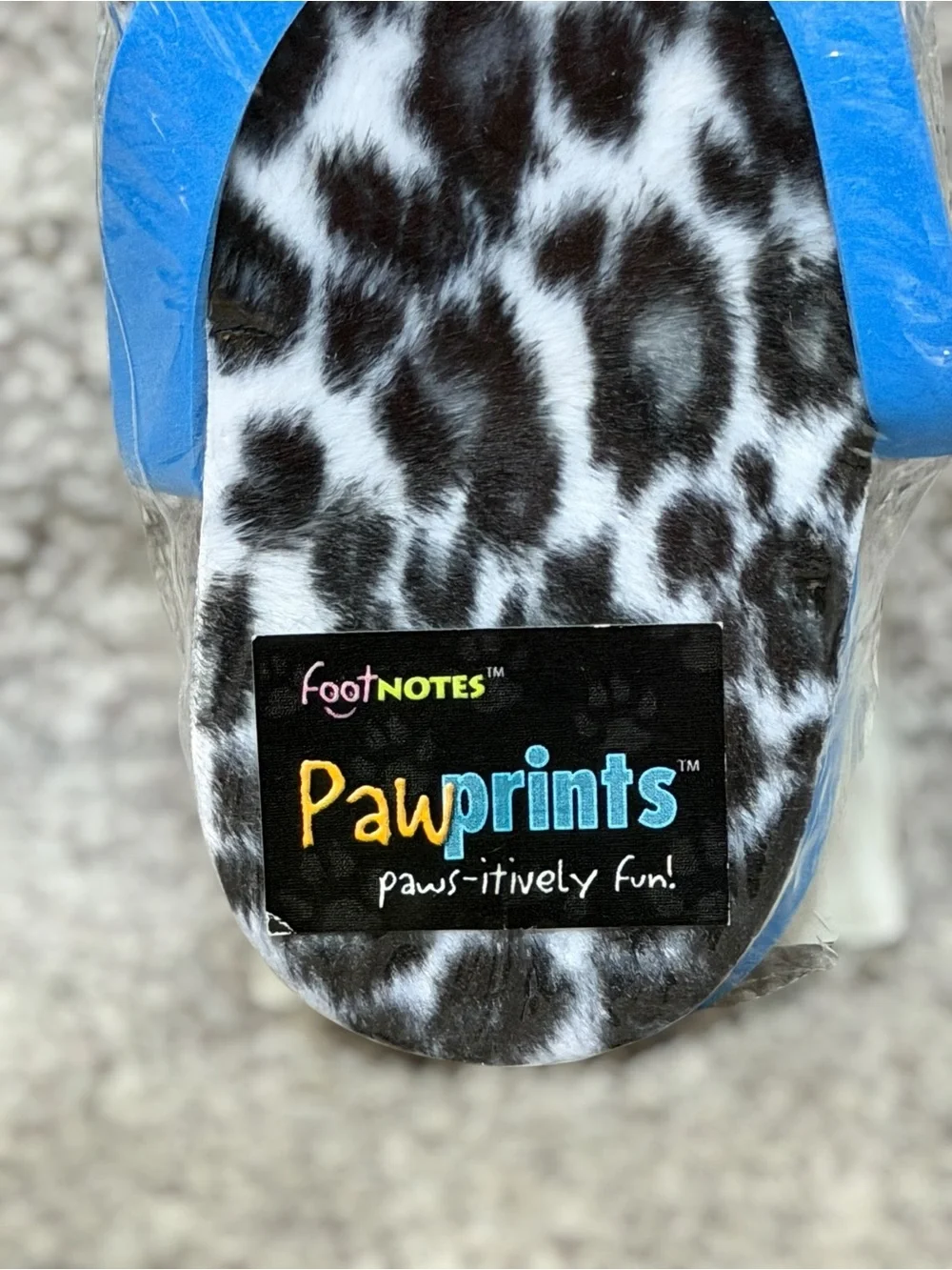 NEW Y2K FootNotes Pawprints Flip Flop Notepad Leopard Print Novelty Desk Kidcore